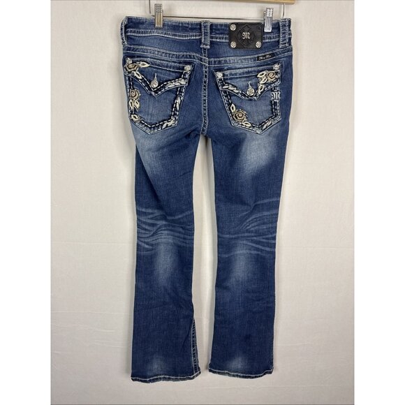 Miss Me Signature-Rise Bootcut Jeans Women’s 29X34 Rhinestone - Picture 4 of 8